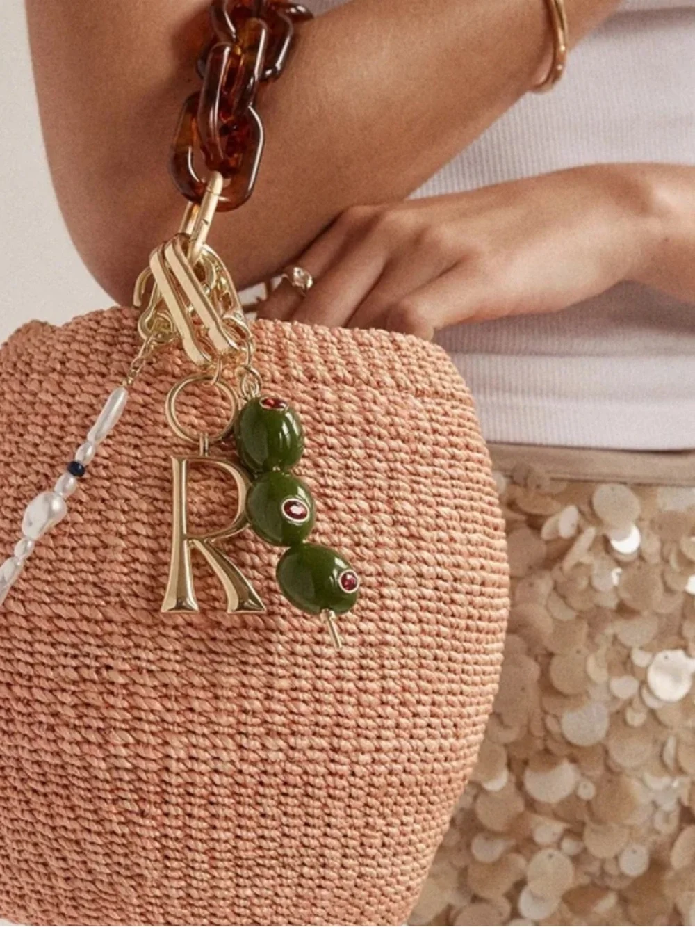 Anna & Ava Baby Olive Bag Charm